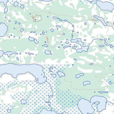 Natural Resources Canada Savard Lake, NU (065H07 Toporama) digital map
