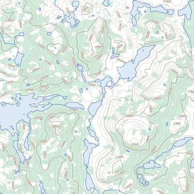 Natural Resources Canada Sawbill Lake, NL (023G07 Toporama) digital map