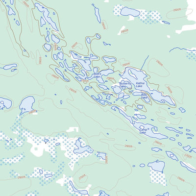 Natural Resources Canada Saxton Lake (093J03 Toporama) digital map