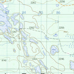 Natural Resources Canada Saxton Lake, BC (093J03 CanMatrix) digital map