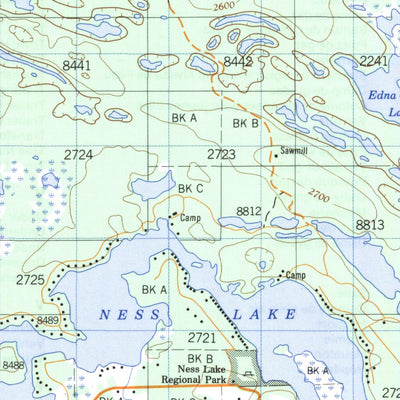 Natural Resources Canada Saxton Lake, BC (093J03 CanMatrix) digital map