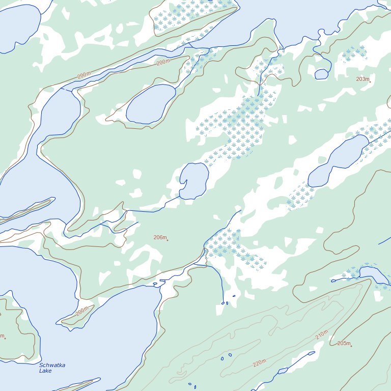 Schwatka Lake, MB (053M06 Toporama) Map by Natural Resources Canada ...