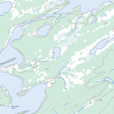Natural Resources Canada Schwatka Lake, MB (053M06 Toporama) digital map