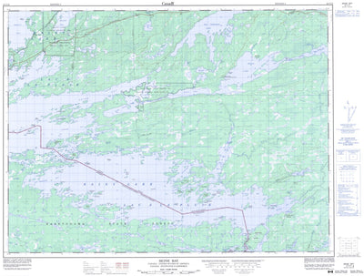 Natural Resources Canada Seine Bay, ON (052C10 CanMatrix) digital map