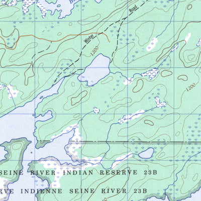 Natural Resources Canada Seine Bay, ON (052C10 CanMatrix) digital map