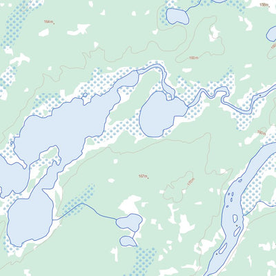 Natural Resources Canada Semmens River, MB (053N04 Toporama) digital map