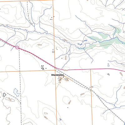 Natural Resources Canada Shackleton, SK (072K10 Toporama) digital map