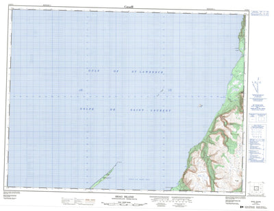 Natural Resources Canada Shag Island, NL (012B15 CanMatrix) digital map