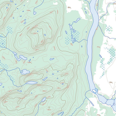 Natural Resources Canada Shapio Lake, NL (013N03 Toporama) digital map