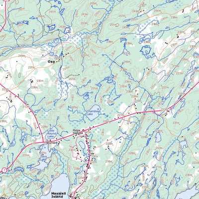 Natural Resources Canada Sharbot Lake, ON (031C15 Toporama) digital map