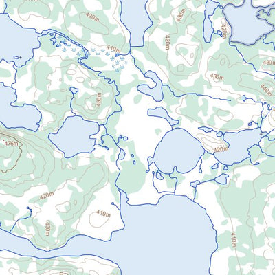 Natural Resources Canada Shaw Lake, NT (086A10 Toporama) digital map