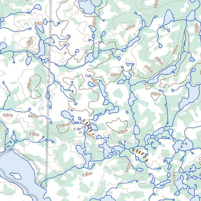 Natural Resources Canada Shaw Lake, NT (086A10 Toporama) digital map