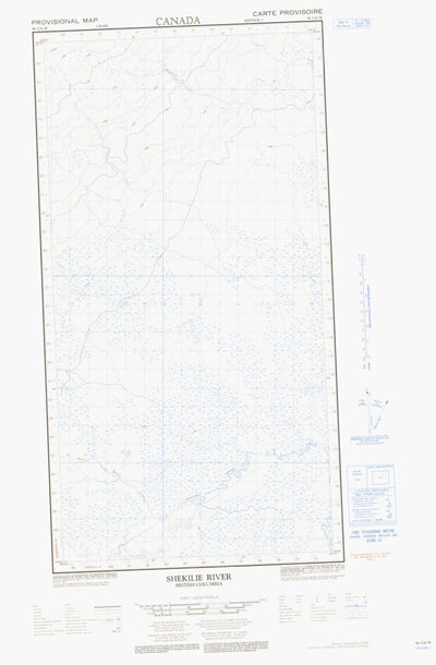 Natural Resources Canada Shekilie River West, AB (094I16_W CanMatrix) digital map