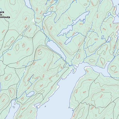 Natural Resources Canada Shesheeb Bay, ON (052A09 Toporama) digital map