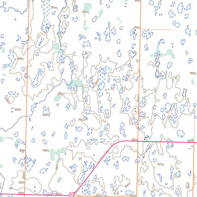 Natural Resources Canada Shoal Lake, MB (062K07 Toporama) digital map