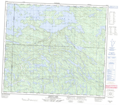 Natural Resources Canada Sisipuk Lake, MB (063N12 CanMatrix) digital map