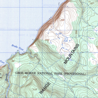 Natural Resources Canada Skinner Cove, NL (012G09 CanMatrix) digital map