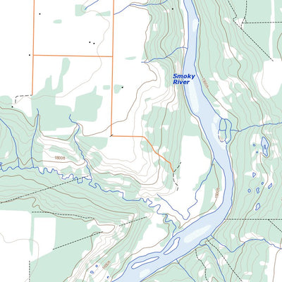 Natural Resources Canada Smoky Heights, AB (083M08 Toporama) digital map