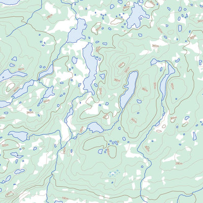 Natural Resources Canada Snegamook Lake, NL (013K11 Toporama) digital map