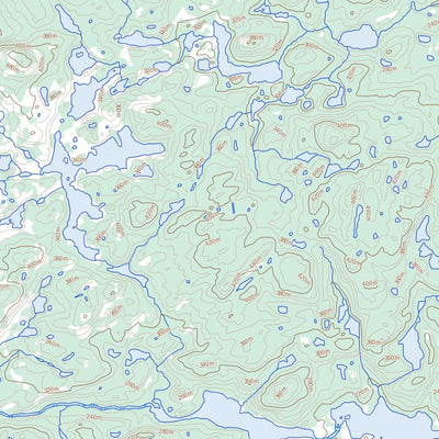 Natural Resources Canada Snegamook Lake, NL (013K11 Toporama) digital map