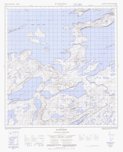 Natural Resources Canada Snowdrift, NT (075L07 CanMatrix) digital map