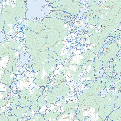 Natural Resources Canada Snowshoe Pond, NL (012A07 Toporama) digital map