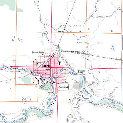 Natural Resources Canada Souris, MB (062F09 Toporama) digital map