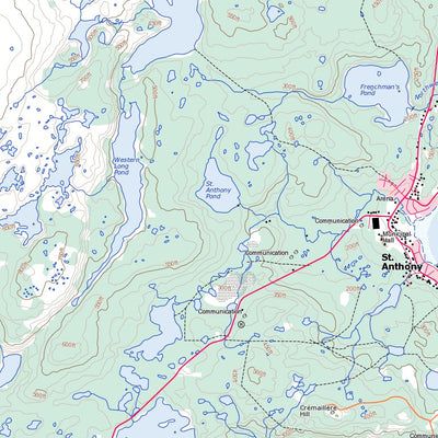 Natural Resources Canada St. Anthony, NL (002M05 Toporama) digital map