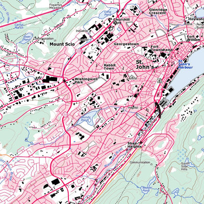 Natural Resources Canada St. John's, NL (001N10 Toporama) digital map