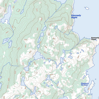 Natural Resources Canada St. Peter Bay, NL (003D04 Toporama) digital map