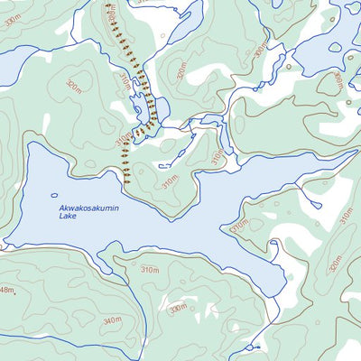 Natural Resources Canada Stevens Lake, MB (064K16 Toporama) digital map