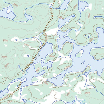 Natural Resources Canada Stevens Lake, MB (064K16 Toporama) digital map