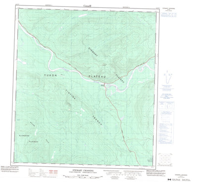 Natural Resources Canada Stewart Crossing, YT (115P07 CanMatrix) digital map