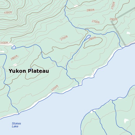 Stokes Lake, YT (105K13 Toporama) Map by Natural Resources Canada ...