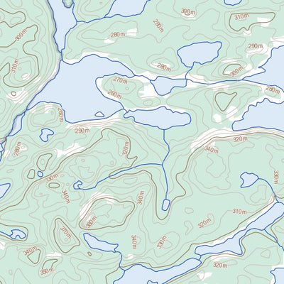 Natural Resources Canada Storm Lake, NT (086K06 Toporama) digital map