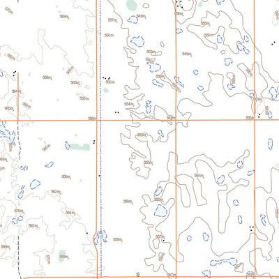 Natural Resources Canada Strasbourg, SK (072P02 Toporama) digital map