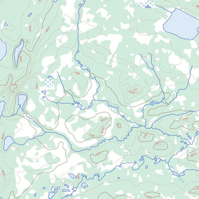 Natural Resources Canada Strong Lake, MB (064A04 Toporama) digital map
