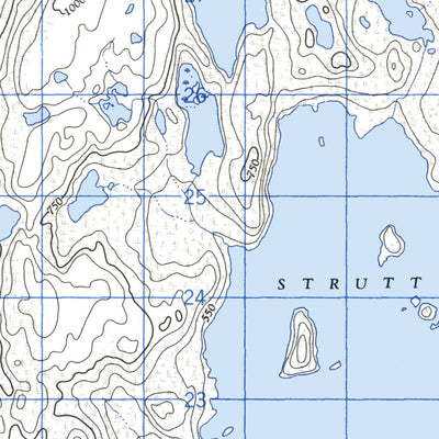 Natural Resources Canada Strutt Lake, NT (085N08 CanMatrix) digital map