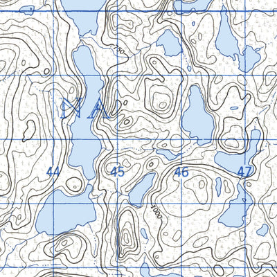 Natural Resources Canada Strutt Lake, NT (085N08 CanMatrix) digital map