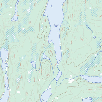 Natural Resources Canada Studer Lake, SK (074B03 Toporama) digital map