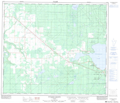 Natural Resources Canada Sturgeon Heights, AB (083N04 CanMatrix) digital map