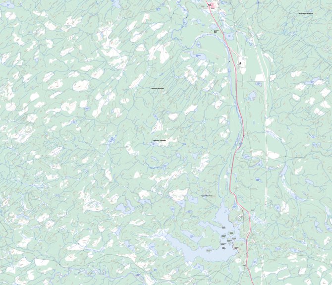 Summit Ridge Maps Summit Lake (093J07 Toporama) Map by Natural Resources Canada | Avenza Maps