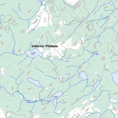 Natural Resources Canada Summit Lake (093J07 Toporama) digital map