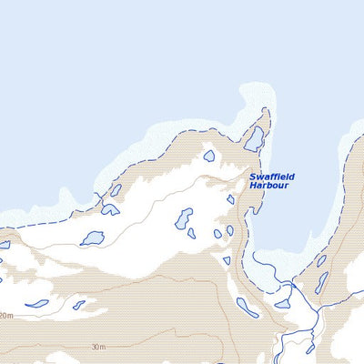 Natural Resources Canada Swaffield Harbour (035L05 Toporama) digital map