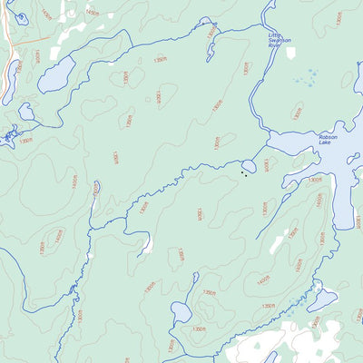 Natural Resources Canada Swanson River, ON (042B03 Toporama) digital map