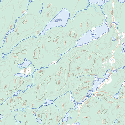 Natural Resources Canada Swanson River, ON (042B03 Toporama) digital map