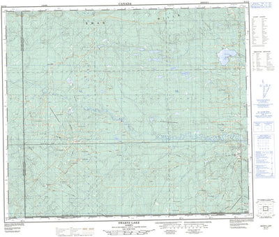 Natural Resources Canada Swartz Lake, AB (083J12 CanMatrix) digital map