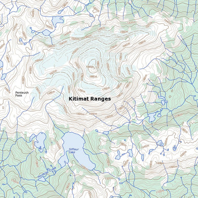 Natural Resources Canada Tahtsa Peak, BC (093E12 Toporama) digital map