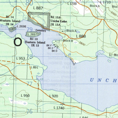 Natural Resources Canada Takysie Lake, BC (093F13 CanMatrix) digital map