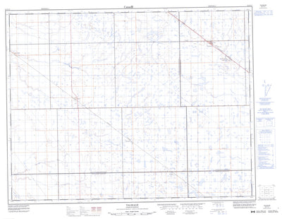 Natural Resources Canada Talmage, SK (062E13 CanMatrix) digital map
